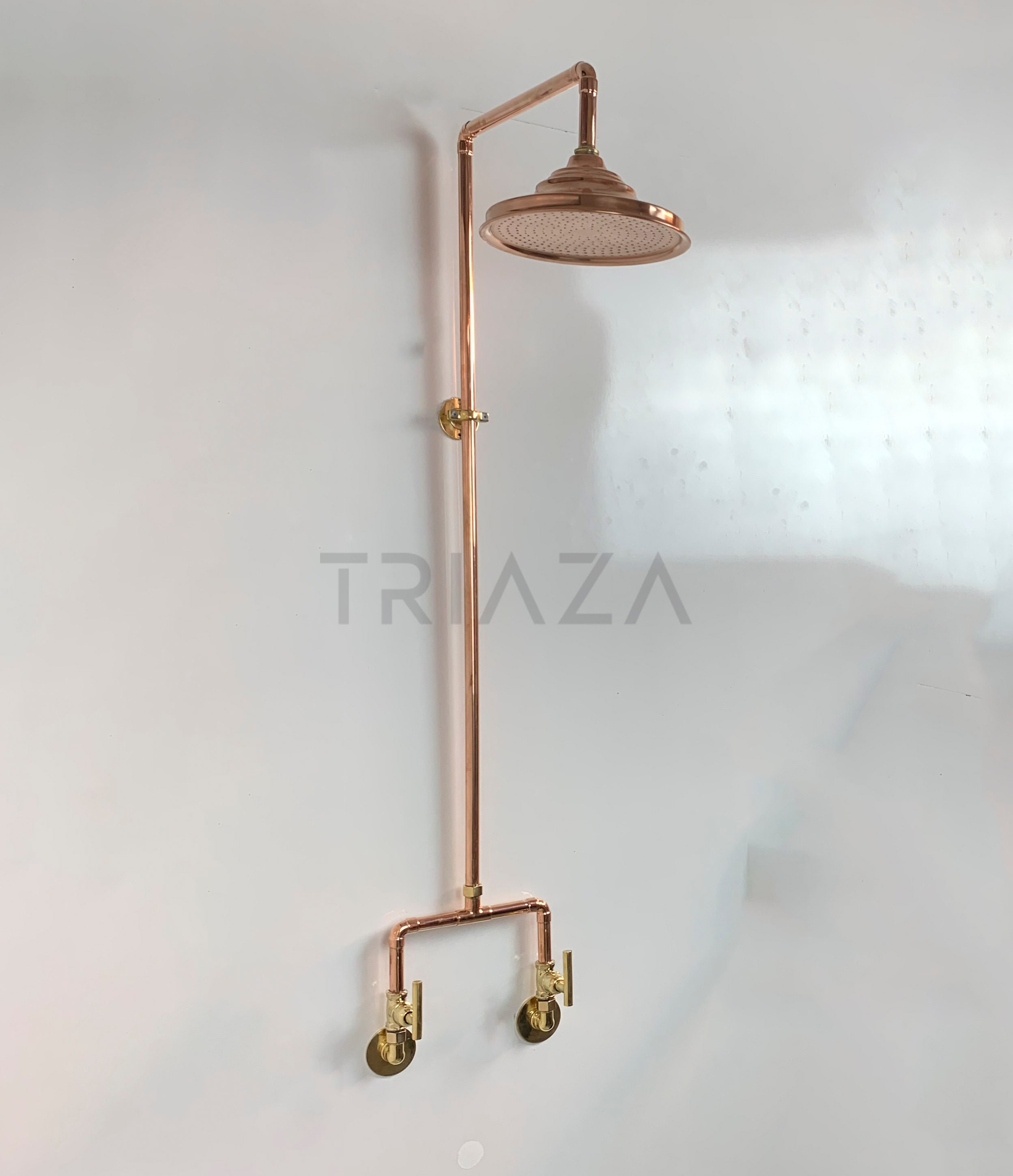 Unlacquered Solid Copper Shower Outdoor Shower Copper Etsy Australia