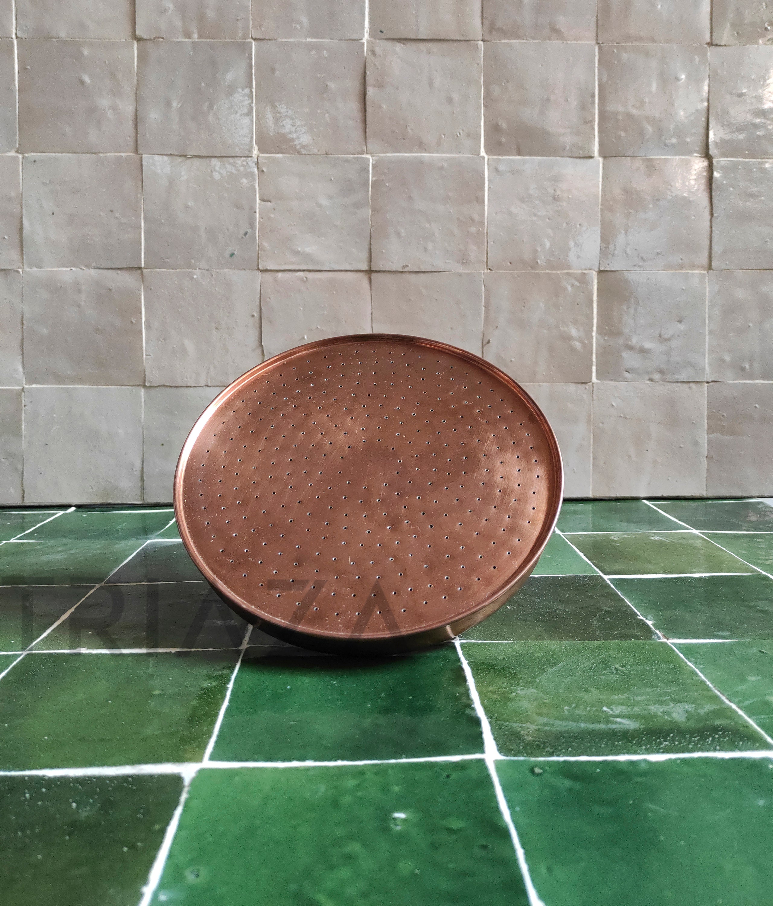 Unlacquered Copper Showerhead Rain Shower Head Showerhead Etsy Australia