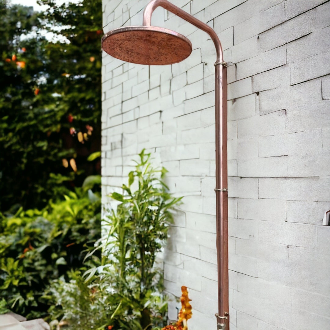 Unlacquered Solid Copper Shower Head , Copper Shower Head , Copper