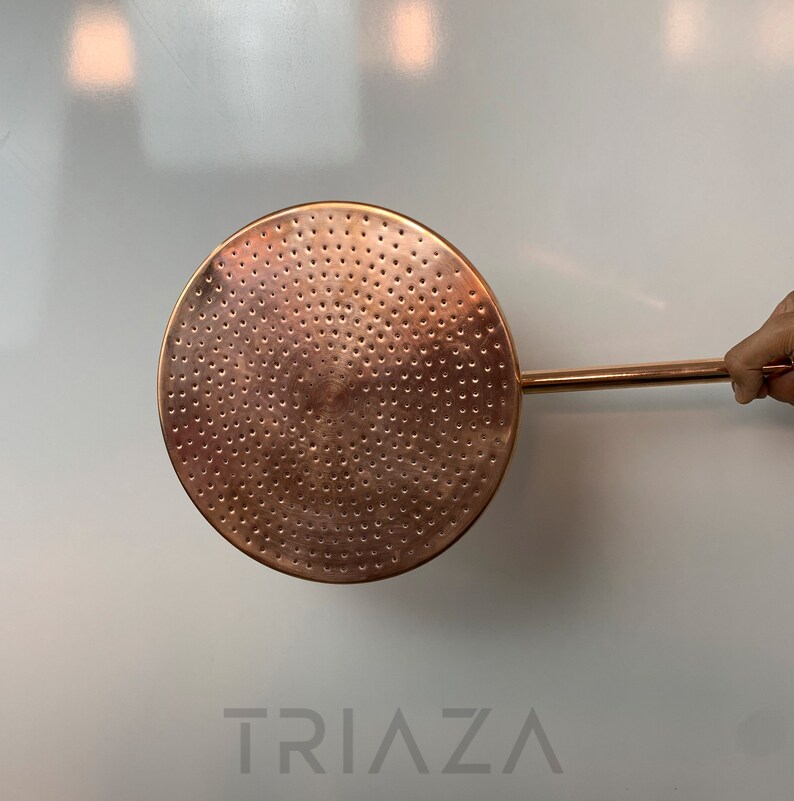 Unlacquered Solid Copper Shower Head Copper Shower Head Etsy