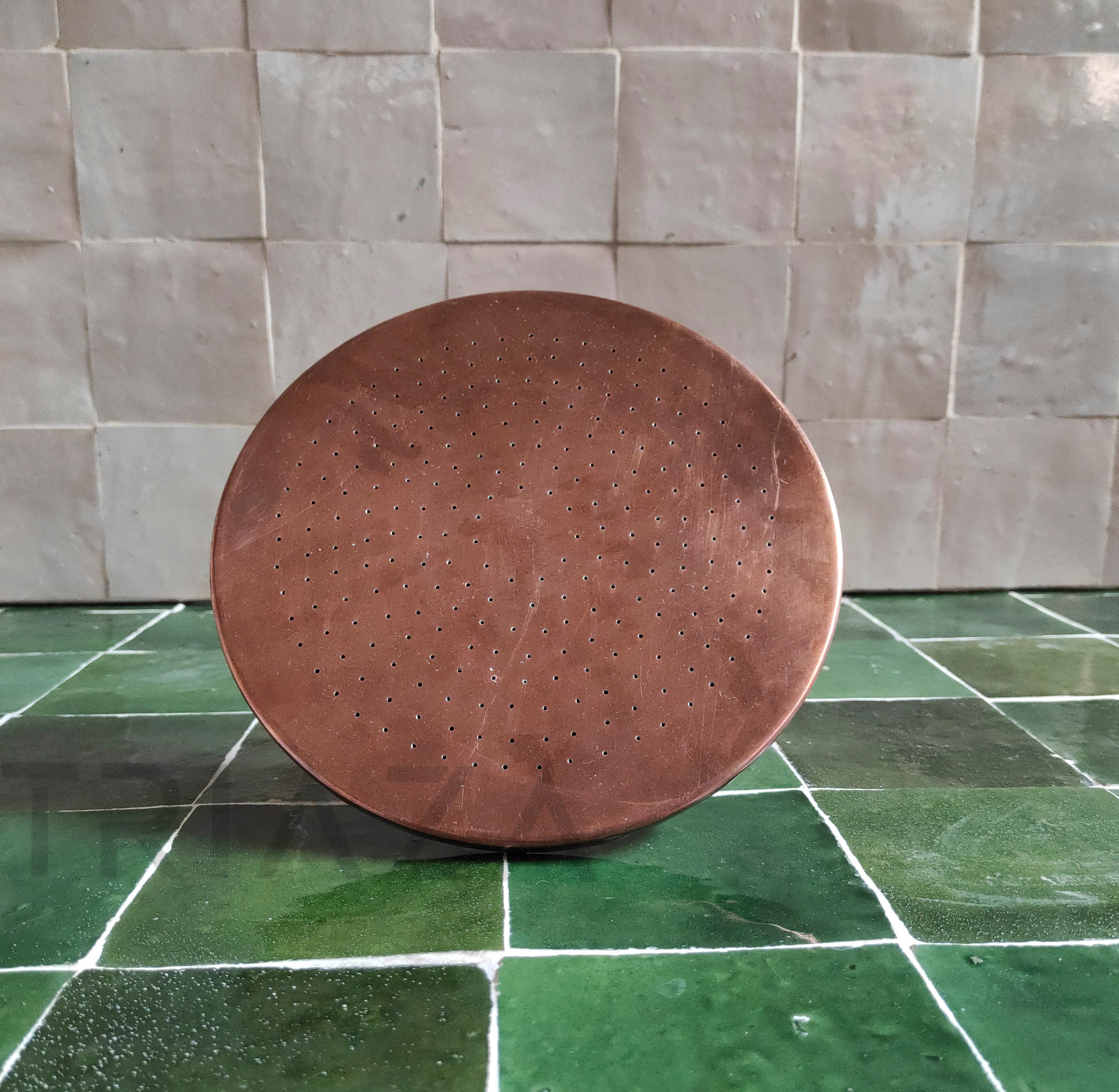 Unlacquered Solid Copper Shower Head Copper Shower Head Etsy Australia