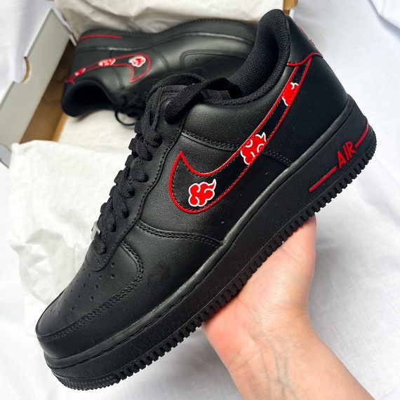 Akatsuki Cloud Black Air Force 1s | Etsy