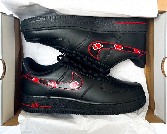 Akatsuki Cloud Black Air Force 1s | Etsy