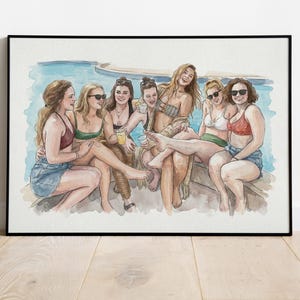 Custom Best Friend Gift, Personalized Friendship Gift, Birthday Gift, Custom Faceless Portrait, Secret Santa Gifts, Gift For Bestie, Gift