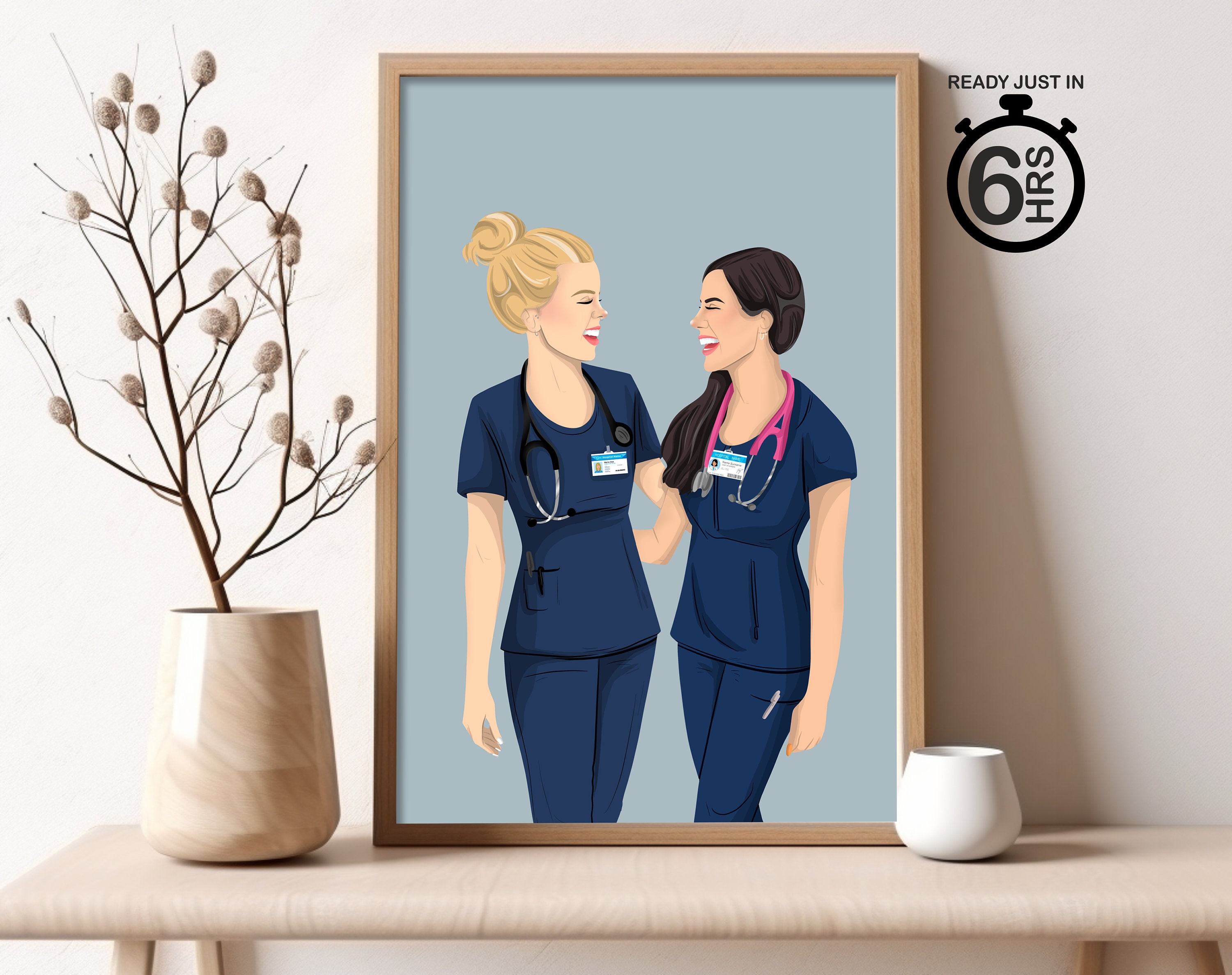Custom Gift For Nurse, Personalised Nurse Print, Nurse Graduation Gift, Leaving Gift, New Nurse Gift, Student Nurse Gift, Christmas, Custom