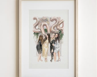 Custom Minimalist Digital Portrait Faceless Illustration ASAP- Faceless Digital Art Printable Art Profile Picture Personalized Gift