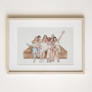 Custom Best Friend Gift, Personalized Friendship Gift, Birthday Gift, Custom Faceless Portrait, Secret Santa Gifts, Gift For Bestie, Gift