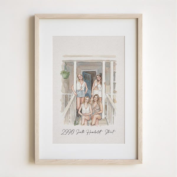 Custom Best Friend Gift, Personalized Friendship Gift, Birthday Gift, Custom Faceless Portrait, Secret Santa Gifts, Gift For Bestie, Gift