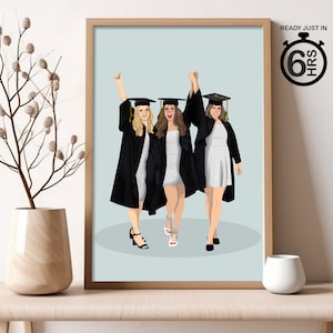 Custom Graduation Gifts, Personalised Couple Graduation Print, Graduation Gift for Girlfriend, Graduation Gift for Boyfriend, Wall art