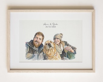 Custom Drawing | Digital Portrait | Personalised Gifts | Family Portrait | Personalised Portrait | Gift for her | Fathers day