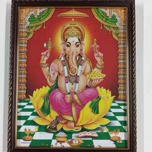 Sri Ganapati\Vinayaka\Pillaiyar Framed Picture Frames  WALLFRAMES (12x10")