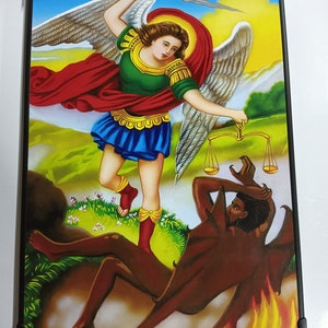 Saint Michael the Archangel framed  Picture Frames WallFrames(14X10&quot;)