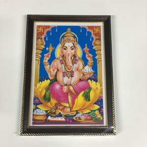 Sri Ganapati\Vinayaka\Pillaiyar Framed Picture Frames WALLFRAMES (10.5X8&quot;)