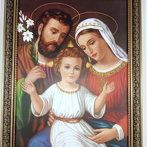 Heilige Familie gerahmte laminierte Bilderrahmen WALLFRAMES (21,5X16,5 ")