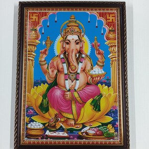 Sri Ganapati\Vinayaka\Pillaiyar Framed Picture Frames  WALLFRAMES (13.5x10")