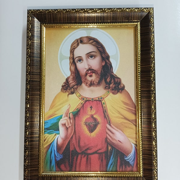 Jesus Christ Sacred Heart Framed WALLFRAMES (4x6")