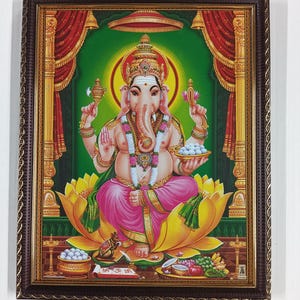 Sri Ganapati\Vinayaka\Pillaiyar Framed Picture Frames  WALLFRAMES (12x10")
