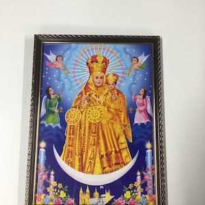 Our Lady of Vailankanni Framed Picture: Holy Mother of Good Health (13.5x10&quot;)
