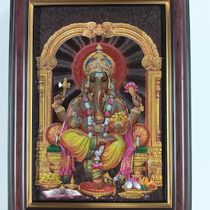 Sri Ganapati\Vinayaka\Pillaiyar Framed Picture Frames  WALLFRAMES ( 4X6")
