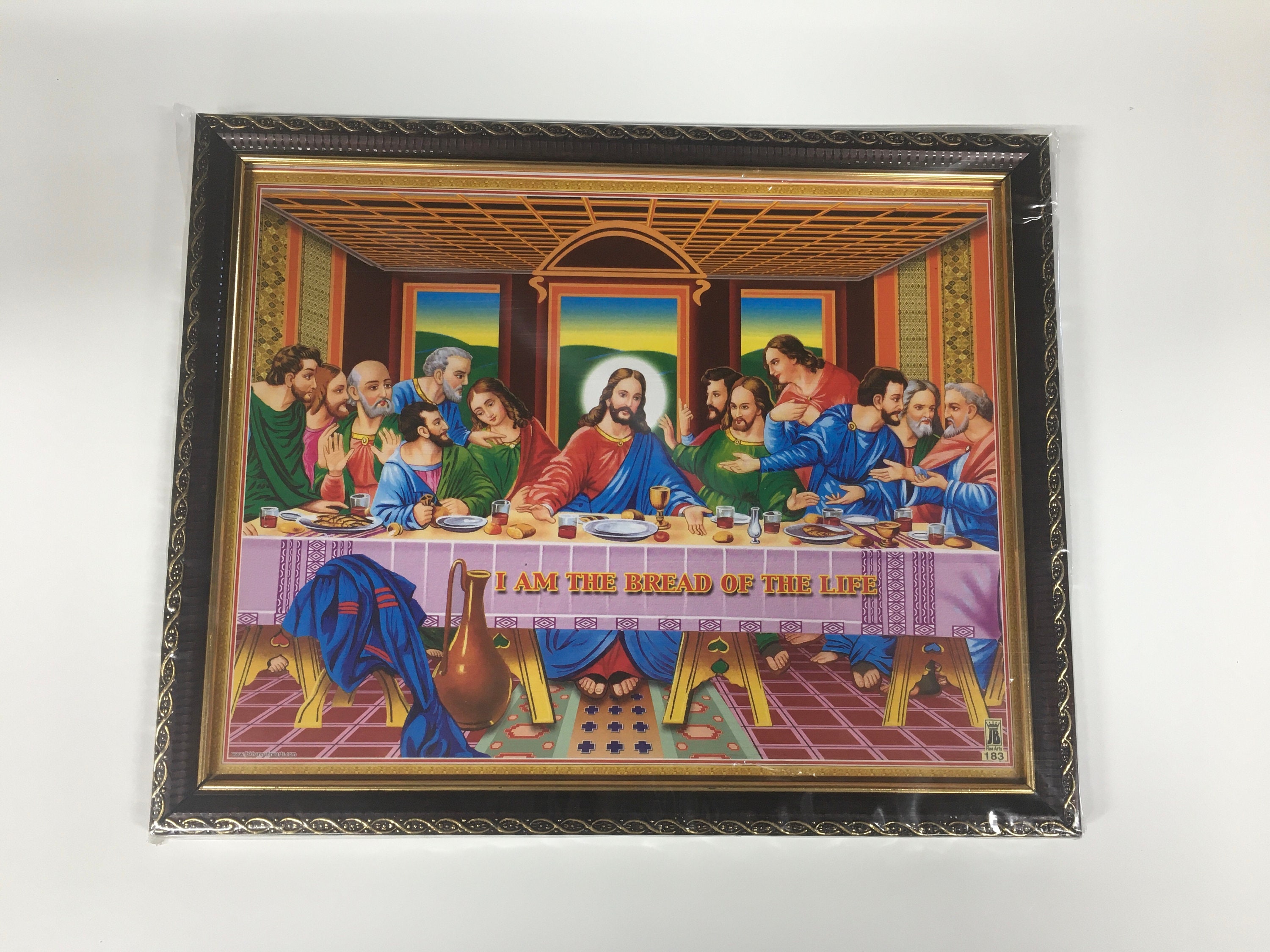 Last Supper of Jesus Christ Framed Wallframes12x10 Etsy