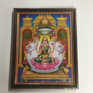 Gaja Lakshmi \ Laxmi Mataji Photo Frame framed Picture Frames  WALLFRAMES (12x10&quot;)