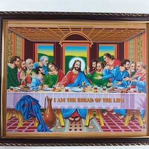 Last supper of Jesus Christ Framed Picture Frames   WALLFRAMES(12x10&quot;)