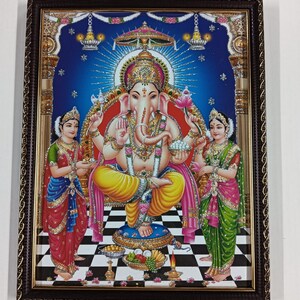 Sri Ganapati\Vinayaka\Pillaiyar Framed Picture Frames  WALLFRAMES (12x10")