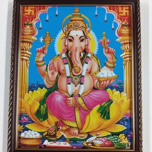 Sri Ganapati\Vinayaka\Pillaiyar Framed Picture Frames  WALLFRAMES (12x10")