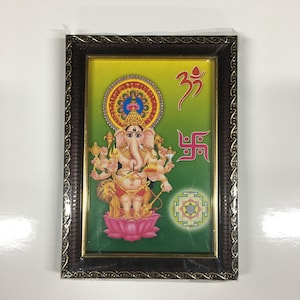 Drishti Ganapati Religious Framed Picture Frames  WALLFRAMES (4x6&quot;)