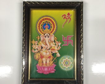 Drishti Ganapati Religious Framed Picture Frames  WALLFRAMES (4x6&quot;)