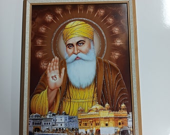 Guru Nanak Dev JI Framed WALLFRAMES ( 17X13")