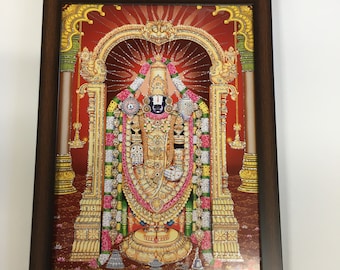 Tirupati Balaji Framed WALLFRAMES (17.5x13.5")