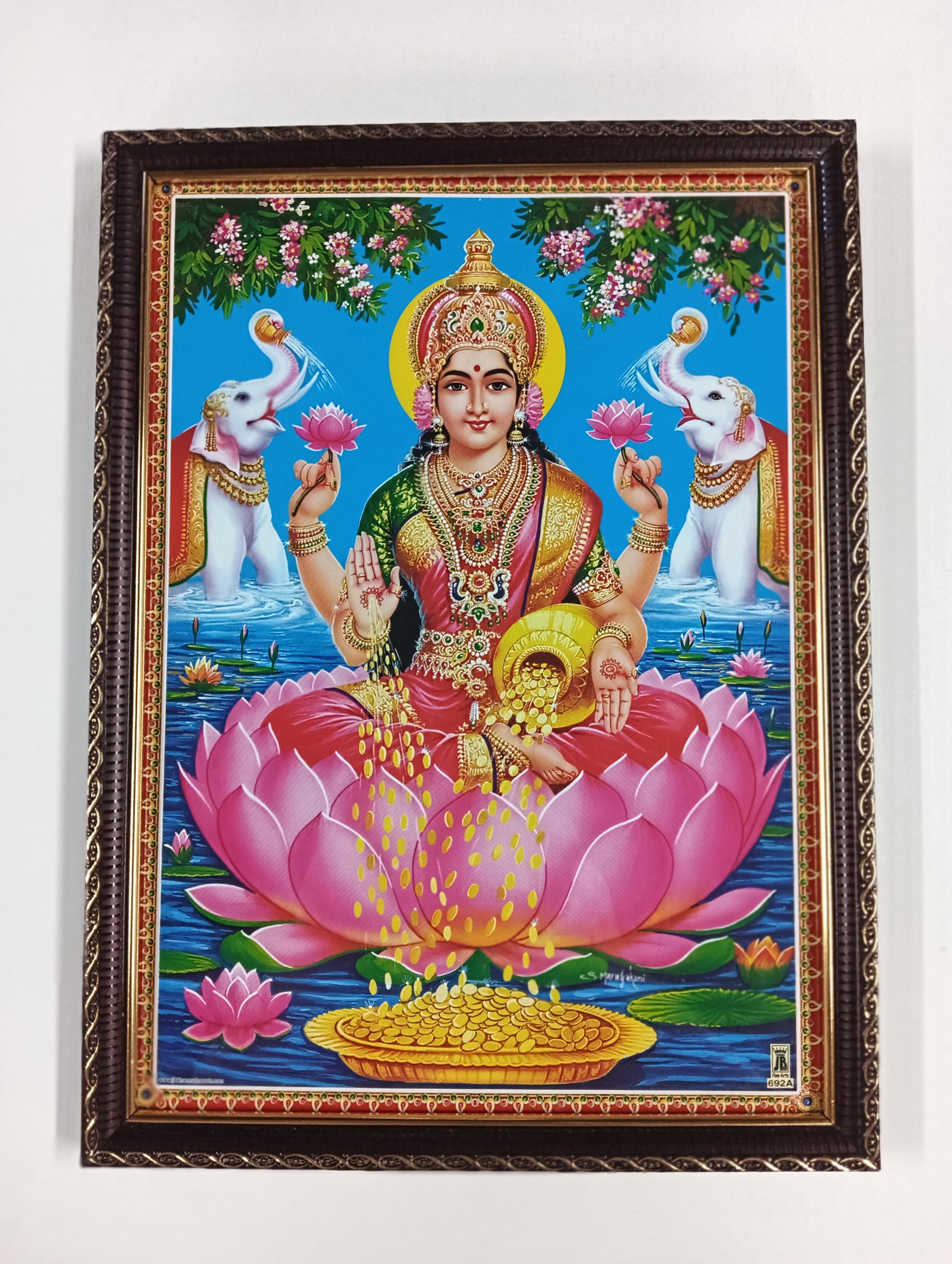 3D Picture Frame  of Prosperity タイ製 Lakshmi Goddess of Prosperity Framed Picture Frames WALLFRAMES