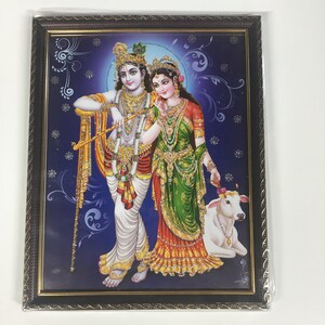 Radha Krishna Göttliche Liebe gerahmte Bilderrahmen WALLRAMES (10x12 &quot;)