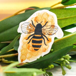 Bee Sticker   Bee Planner Sticker    Bumblebee Stickers    Honeybee Sticker   Bee  Scrapbooking | Sticker for water bottle, bullet journal
