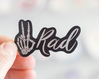 Radiology Tech Sticker   Too Rad sticker   Rad Tech Gift   Xray Tech Sticker   Xray Tech Gift  Waterproof sticker for water bottle, laptop