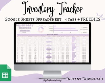 Kalkylblad för lageruppföljning i Google Sheets | Produktlager | Mall för lagermaterial | Lagerlogg | Mall för företagslager