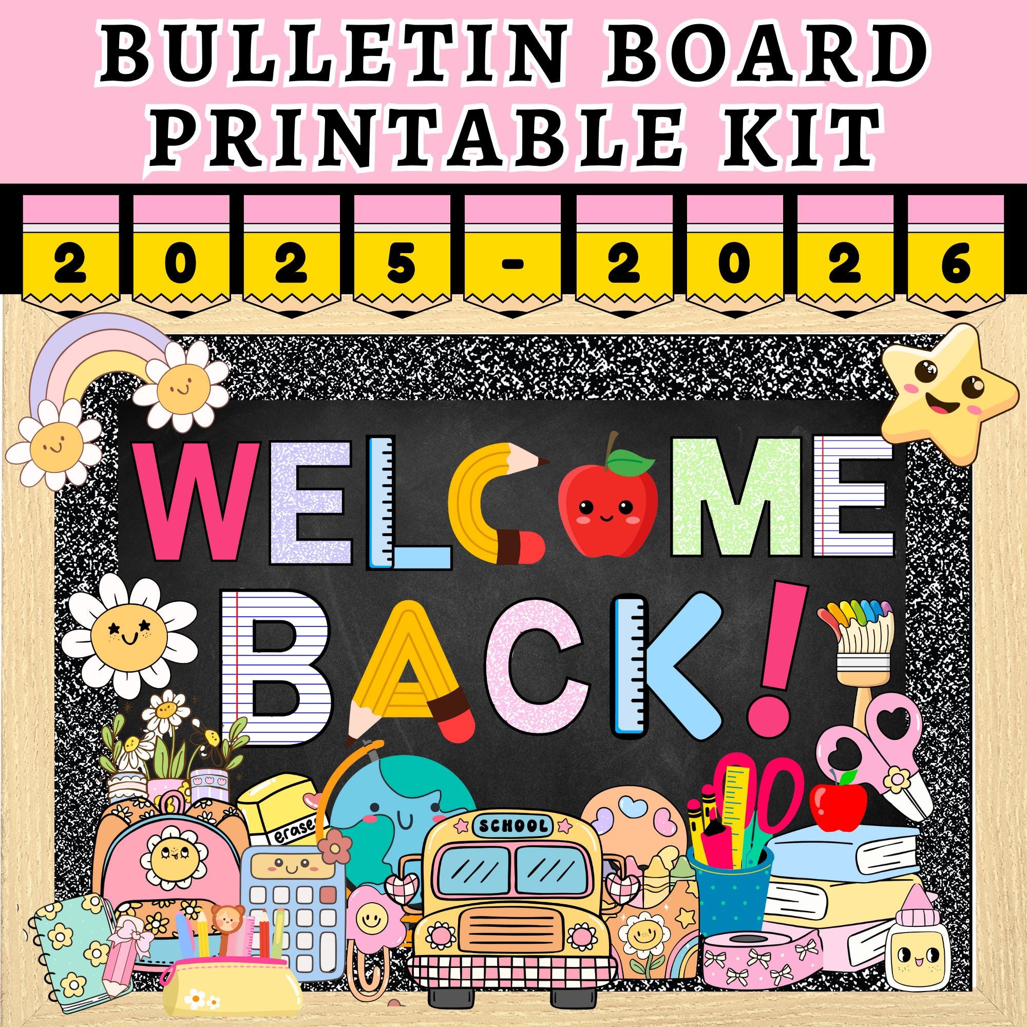 Welcome Back to School Bulletin Board Kit, Printable First Week of ...