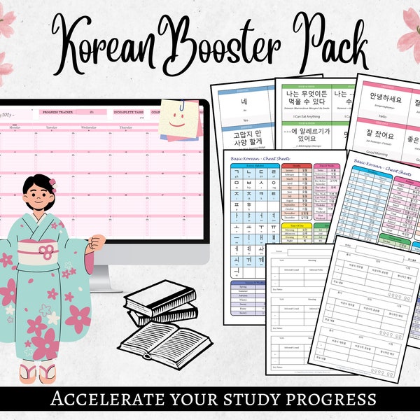 Korean Flashcards - Etsy