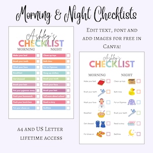 Editable Kids Chore Chart Bundle, School, Reward, Allowance, Daily Checklist, Weekly Chores, Behavior, Consequences, Screen Time, Letter image 4