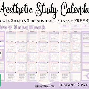 Studentenplaner mit Aufgabentracker Akademischer Planer Google Sheets Excel Aufgabentracker To-Do Liste Automatisierter Kalender Budget Buchhaltung