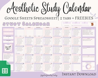 Student Planner w/ Assignment Tracker Academic Planner Google Sheets Excel Task Tracker To-Do List Automated Calendar Budget Finance Tracker