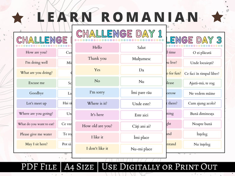 Romanian Language | Romanian Practice Phrases & Expressions, Romanian ...