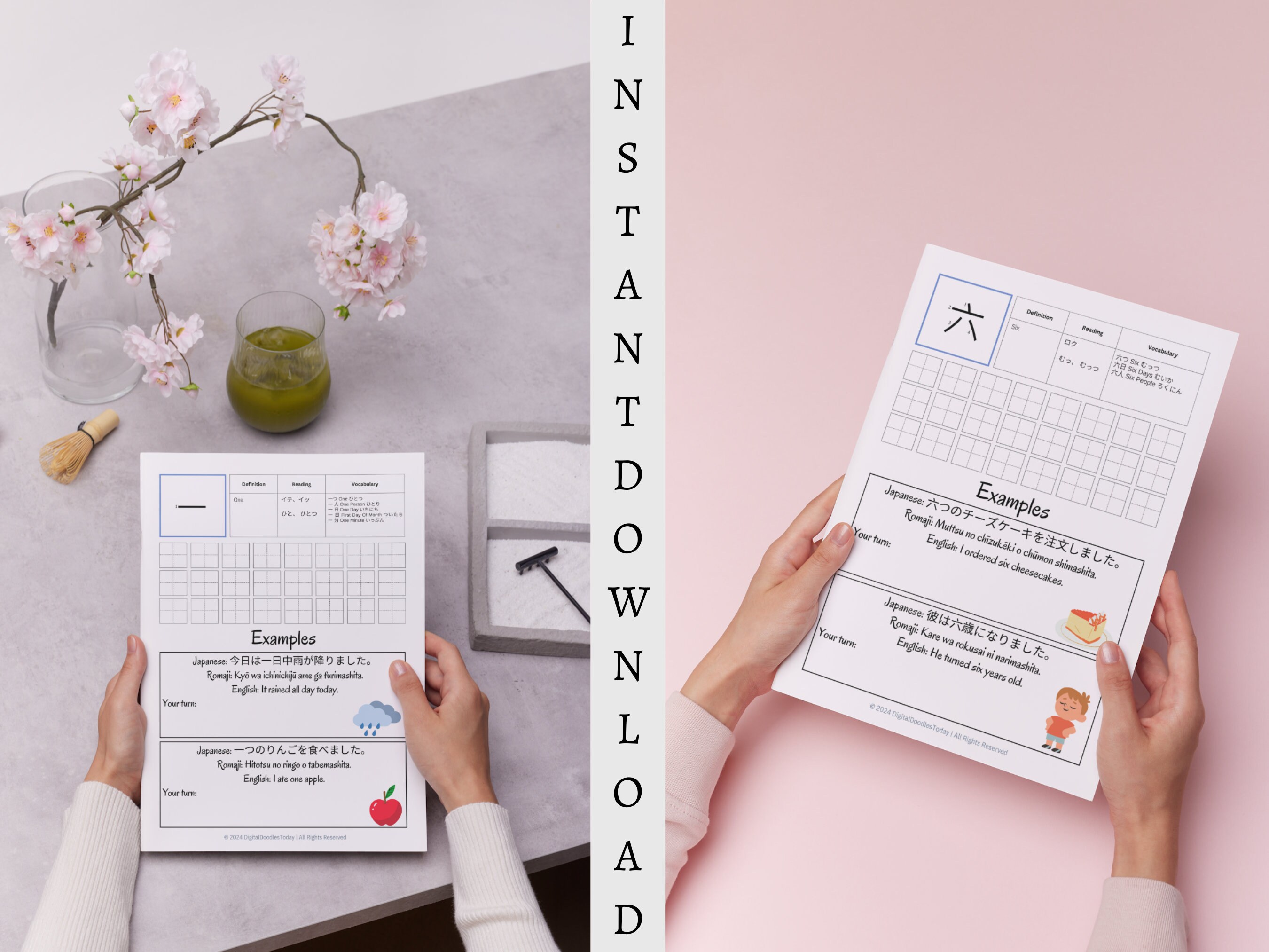 Japanese 120 Kanji Practice Workbook JLPT N5, Learn Kanji
