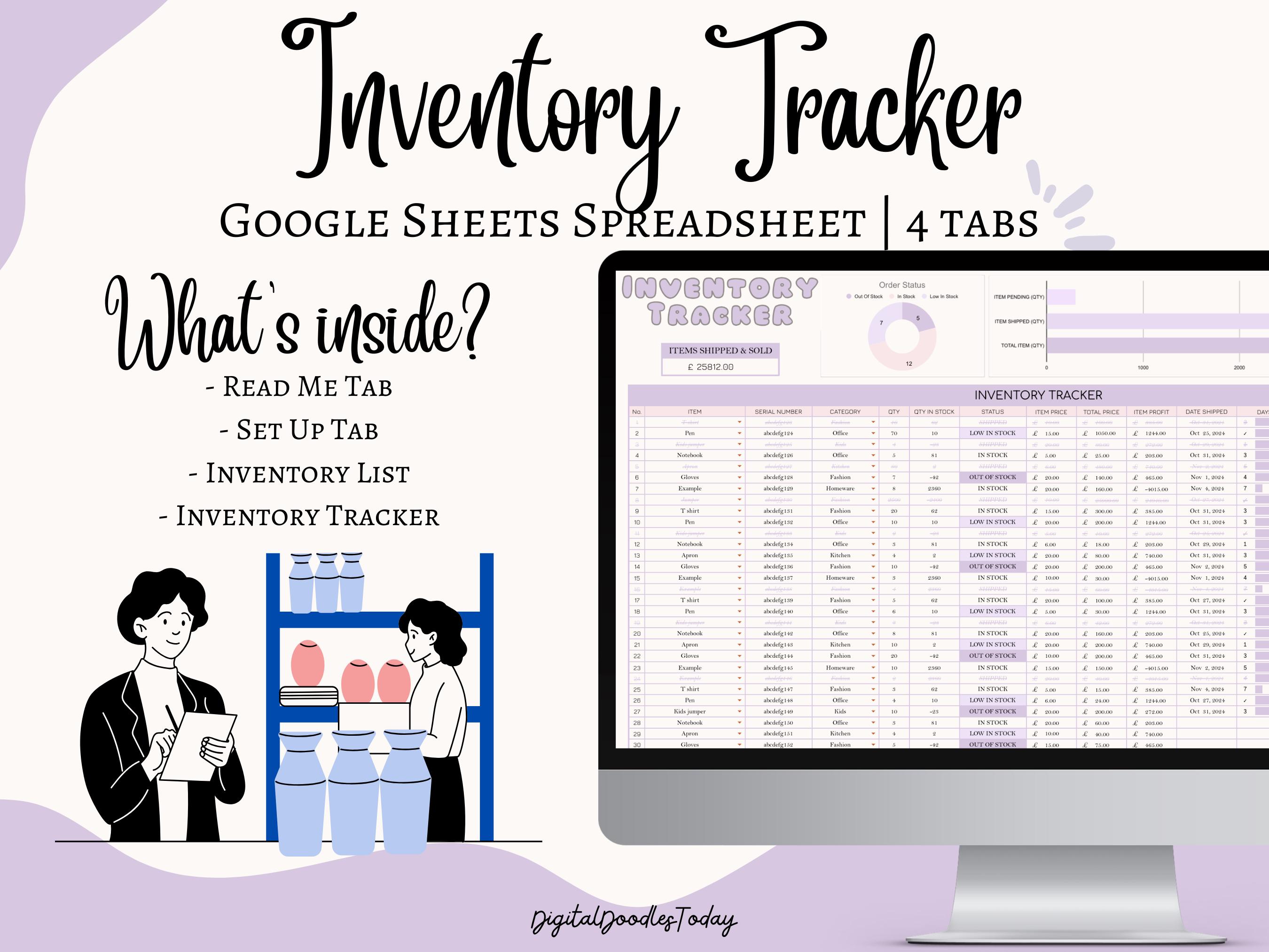 Small Business Spreadsheet Template for Google | Client Tracker Google ...