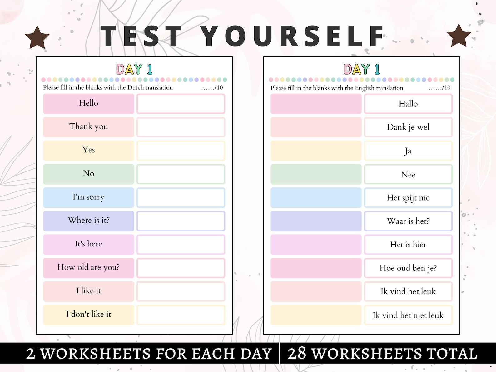 Dutch Language, Dutch Practice Phrases & Expressions, Dutch Beginner ...