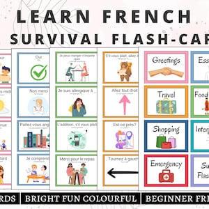 Schede didattiche in francese per principianti, Schede didattiche stampabili in francese, Frasi essenziali in francese, Studia il francese, Lingua francese, Pratica del francese