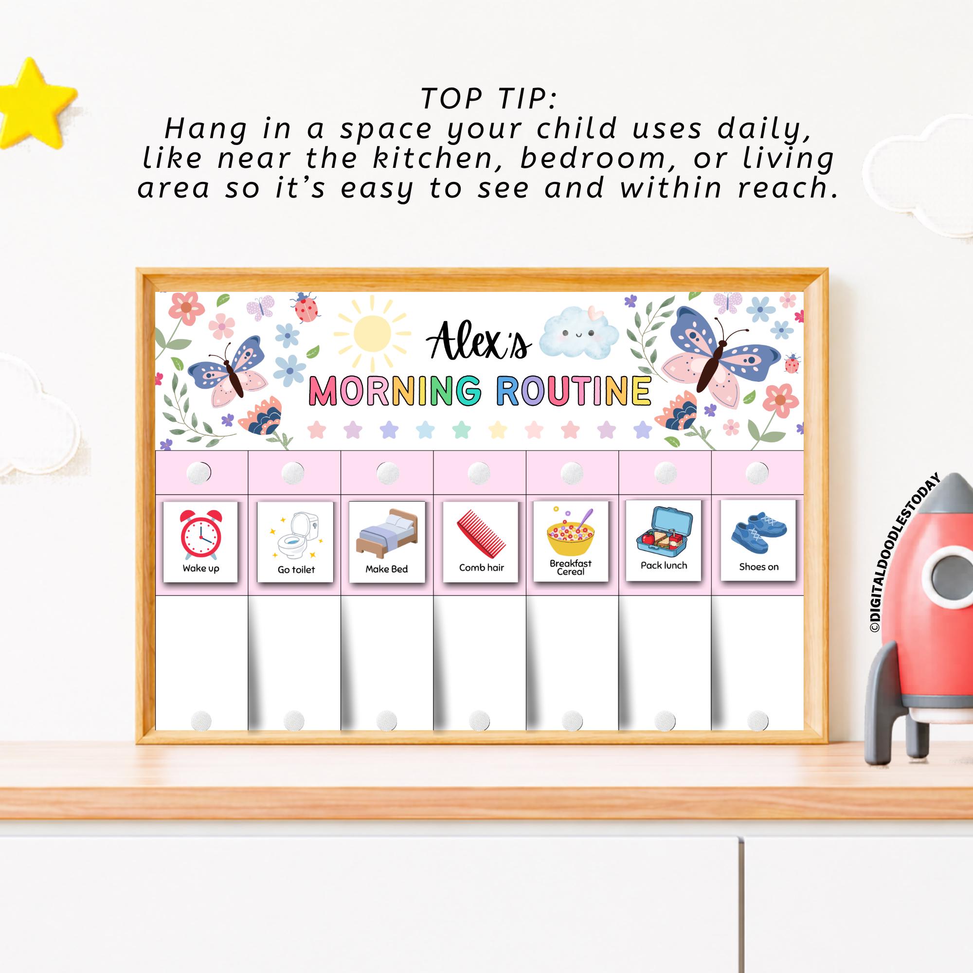 Kids Flip Chart | Printable Toddler Routine Flip Chart | Editable Flip ...