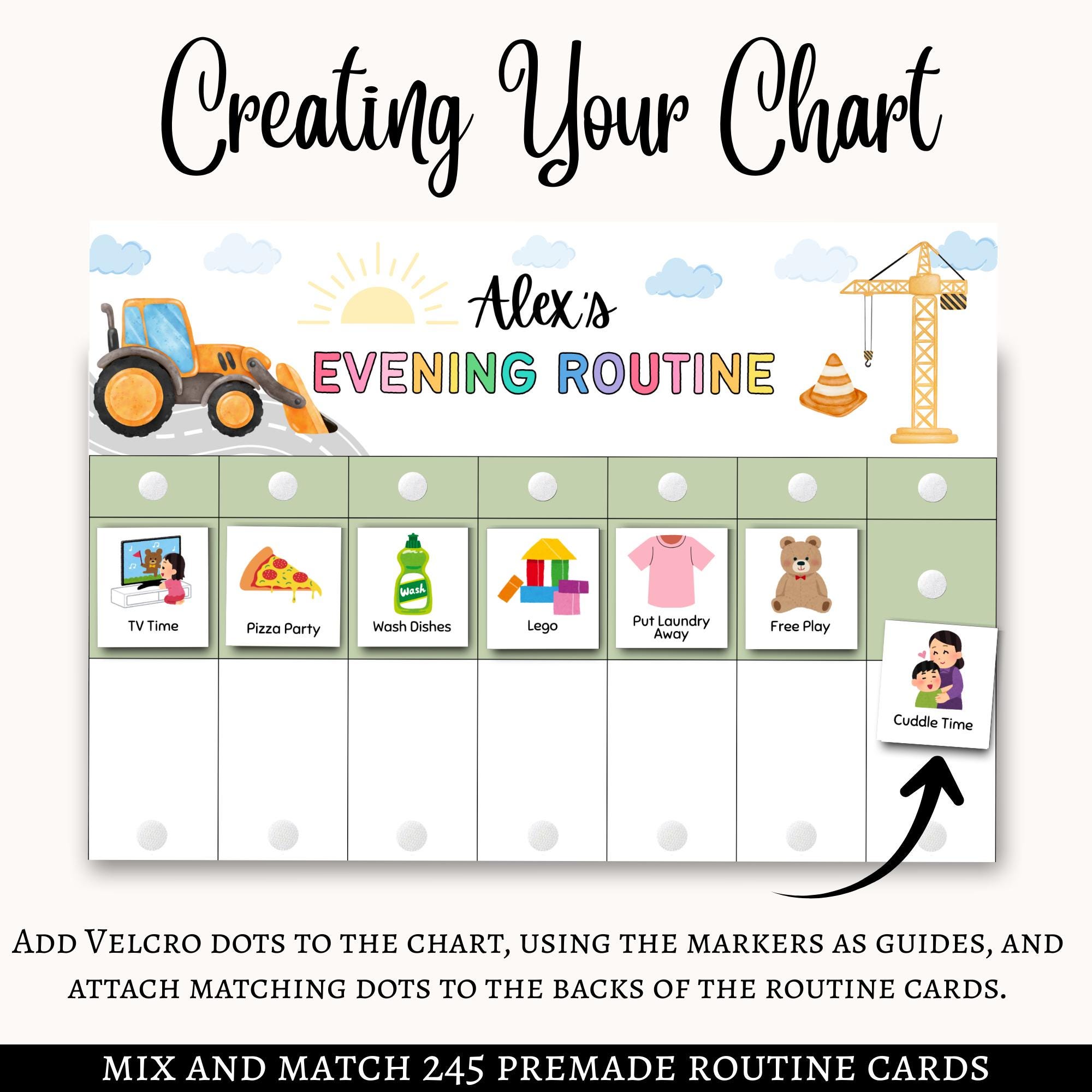 Kids Flip Chart Toddler Routine Chart, Canva Editable Routine Flip ...