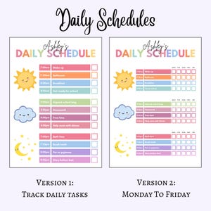 Editable Kids Chore Chart Bundle, School, Reward, Allowance, Daily Checklist, Weekly Chores, Behavior, Consequences, Screen Time, Letter image 3